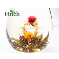 Hot Sale Chinese 100% Handmade Blooming Flower Green Tea Ball Made of Calendula And Jasmine Flower